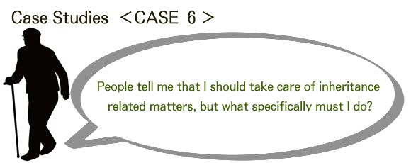 People tell me that I should take care of inheritance related matters, but what specifically must I do?